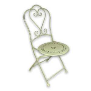 Chaise Fleur Romantique en Métal de Style Vintage 518709 Miljögården Meubles de Jardin