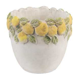 Blumentopf Riviera mit Zitronendekor, Ø 14 cm 60571 Clayre & Eef Blumentöpfe & Accessoires