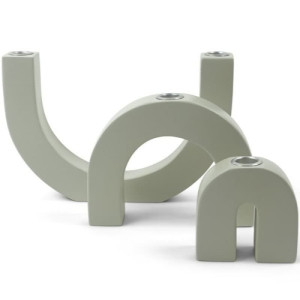 Kerzenhalter-Set Omega aus Mahagoniholz, 3-Tlg. 98962 KINTA Kerzenständer & Kerzenhalter