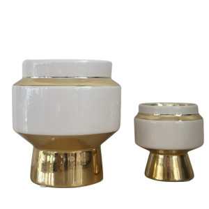 Blumentopf Le Chic Gold in zwei Grössen 00343-4 Pineapple Style Blumentöpfe & Accessoires