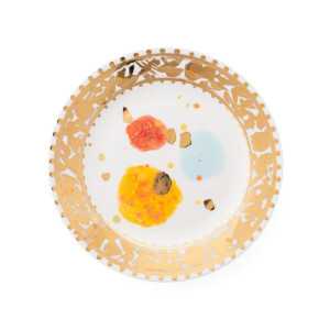 Assiette à Déjeuner Caravaggio faite à la Main, Ø 21 cm P52324G Coralla Maiuri Exclusivement