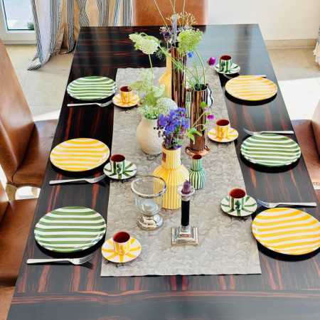 Teller-Set Faro aus Keramik in zwei Farben erhältlich, 2-tlg. 090510-11 Casa Cubista Teller & Schalen