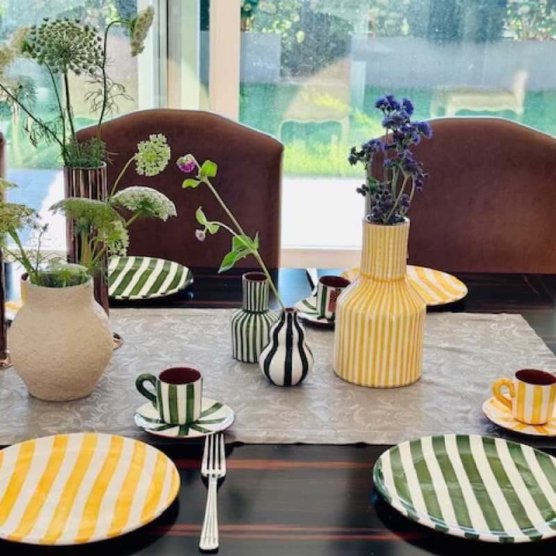 Teller-Set Faro aus Keramik in zwei Farben erhältlich, 2-tlg. 090510-11 Casa Cubista Teller & Schalen