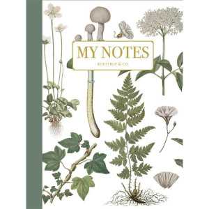 Carnet de Notes Flora avec Motif de Plantes 900658 Koustrup & Co. Accessoires